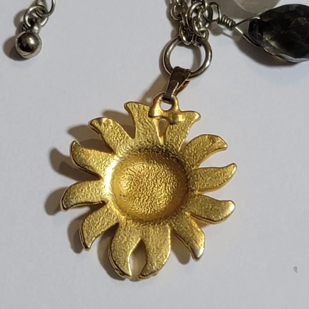 Necklace Sun wearing sun glasses chain and pendant
